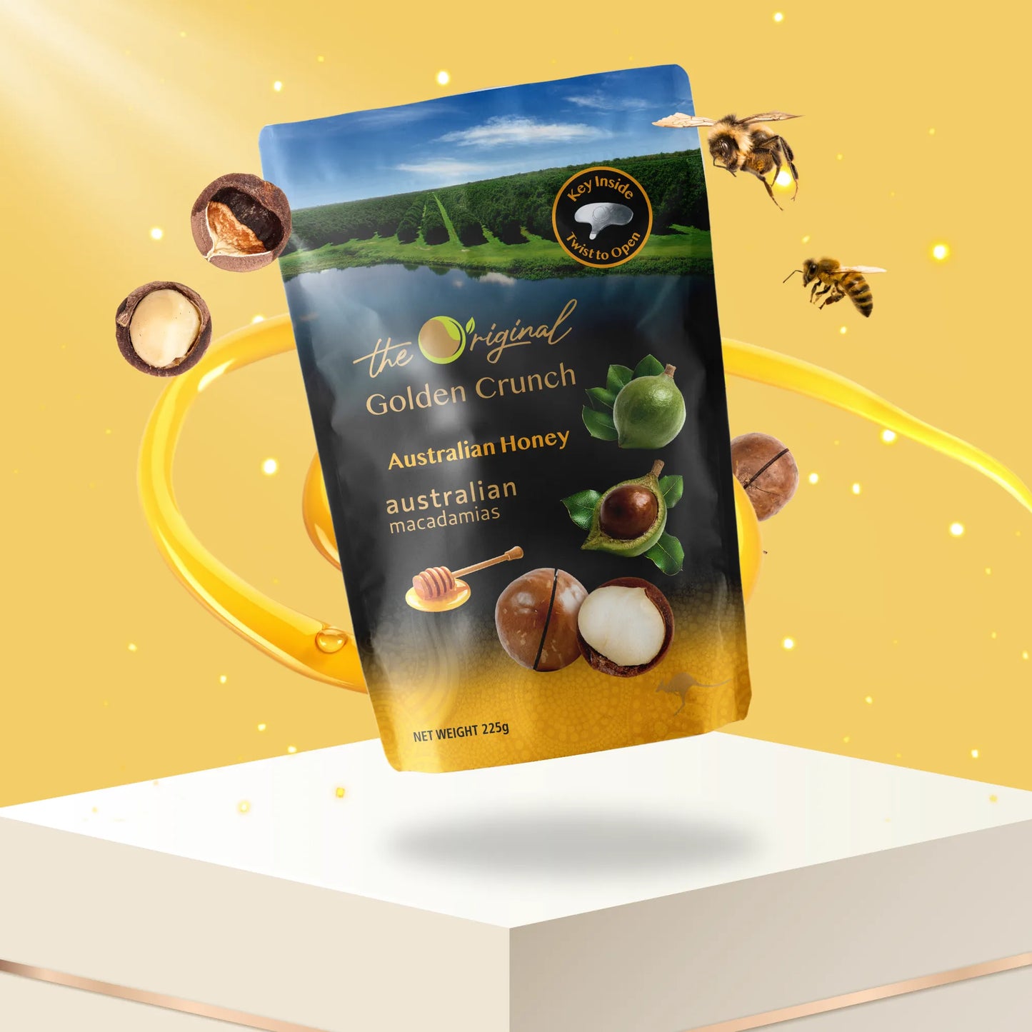 Australian Honey Golden Crunch Macadamias